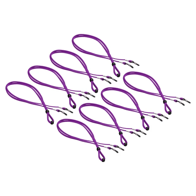 8 pz supporto occhiali regolabile cinturino occhiali unisex viola