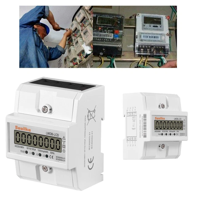 Contatore Di Corrente Alternata Contatore Trifase Contatore Di Corrente Alternata Contatore Trifase Contatore Di 296505677171 - Foto 9