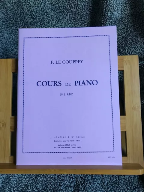 F. Le Couppey Cours de piano volume 1 ABC méthode partition Hamelle / Leduc