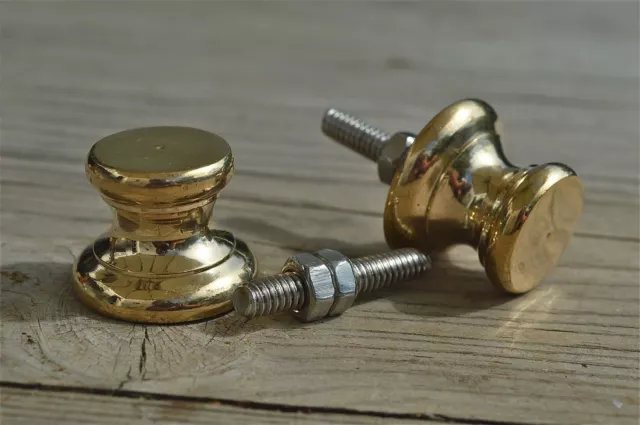 A pair of superb quality antique brass furniture knob handle Z14