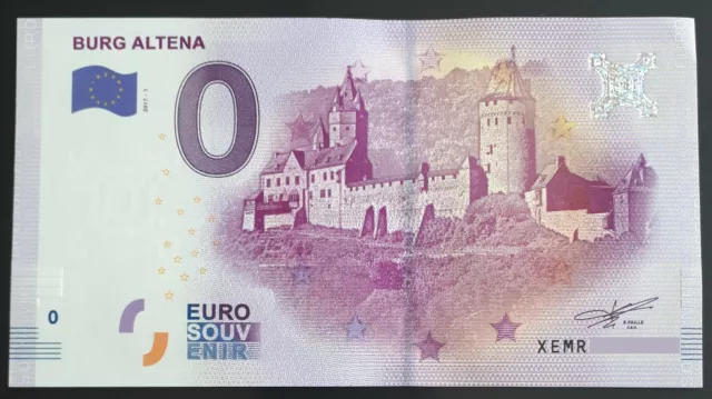 Billet Touristique Souvenir 0 euro Schein XEMR- ALLEMAGNE - Burg Altena 2017