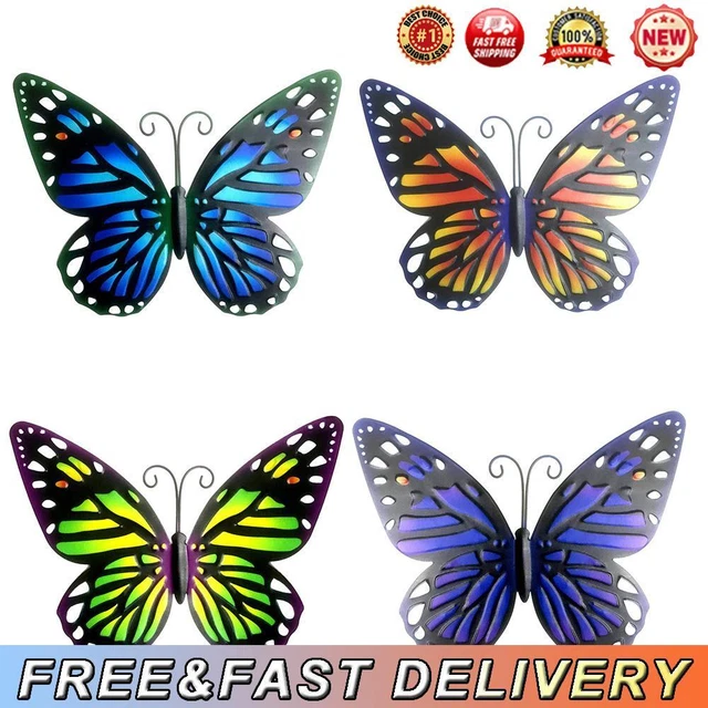 25cm Metal Wall Hanging Insect Butterfly Sculptures Wrought Iron Butterfly Decor