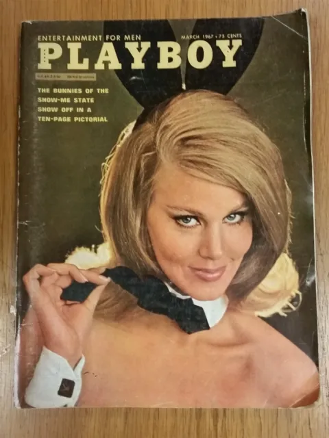 Playboy Magazine March 1967 Glenna Burch Sharon Tate W/ Centrefold