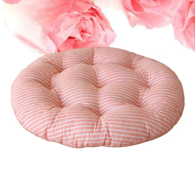 Round Cushion Striped Pillow Round Floor Window Pad Relaxation