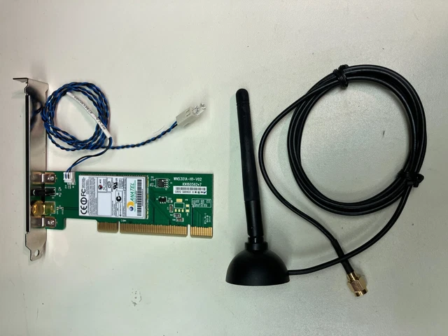 Carte Réseau Wi-Fi Anatel WN5301A-H1-V02 PCI Avec Antenne - Excellent état