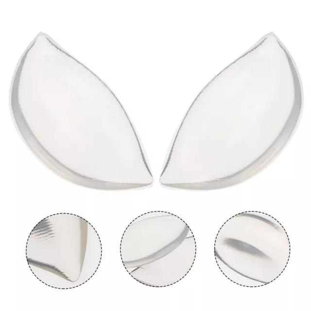 2 Pcs Bra Pads Adhesive V-shaped Inserts Silicone Breast