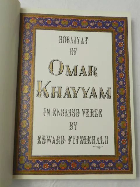 1972, The Rubaiyat of Omar Khayyam, HB 2nd Pr, IRANIAN ARTIST HOSSEIN BEHZAD, VG 3