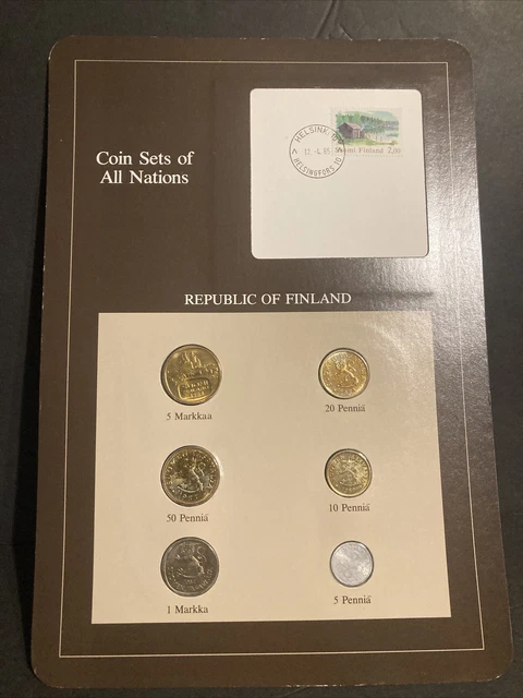 Republic of Finland BU UNC Coin Sets of All Nations