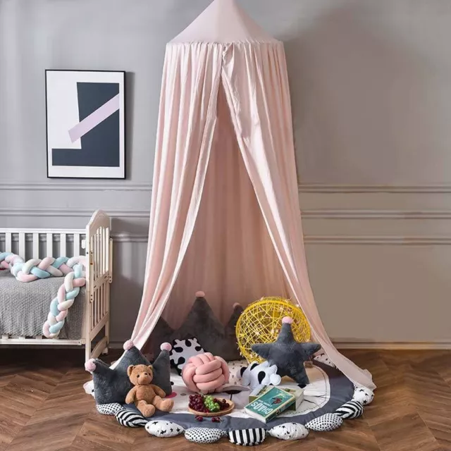 Pink Girl Baby Kids Mosquito Net Crib Curtain Hanging Tent Bedroom Decoration