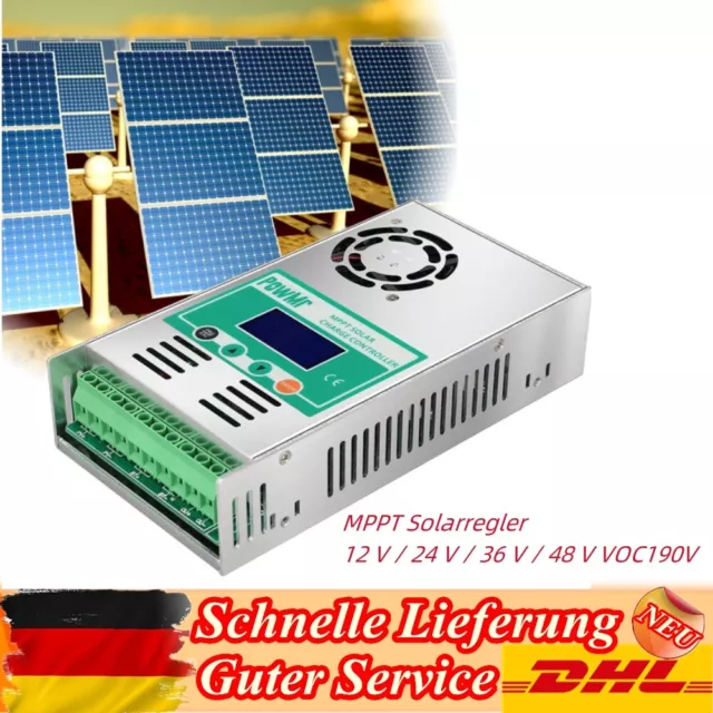 60Amper Solar Laderegler MPPT Controller 12V / 24V / 36V / 48V VOC190V 30A 40A