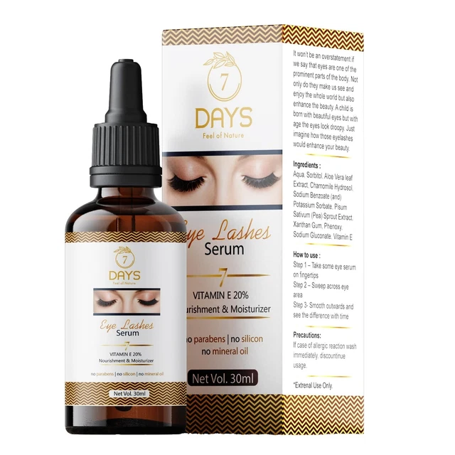 7 días Organic GrowBrow - suero de crecimiento y volumen para pestañas, pestañas y cejas