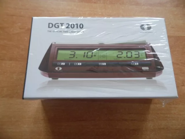 Elektronische Schachuhr "DGT 2010" als originalverpackte Neuware