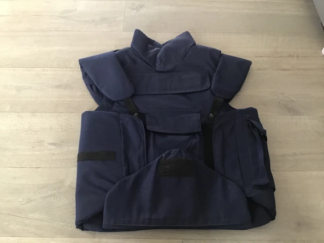 hauberg body armour vest large style 801 blue also in extra large same price.