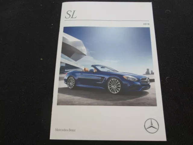 2018 Mercedes Benz SL-class Brochure SL550 SL450 SL63 SL65 AMG R231 Sale Catalog