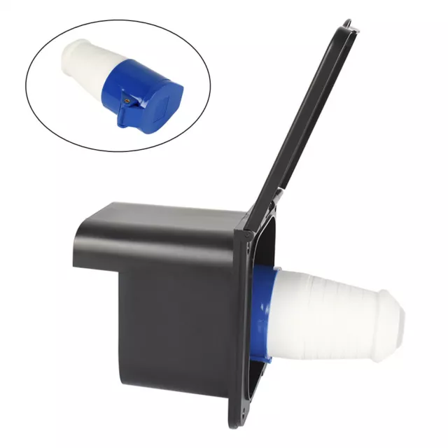 32A Flush Hook Up Plug Socket Main Inlet Socket Motorhome Accessories 220V-240V