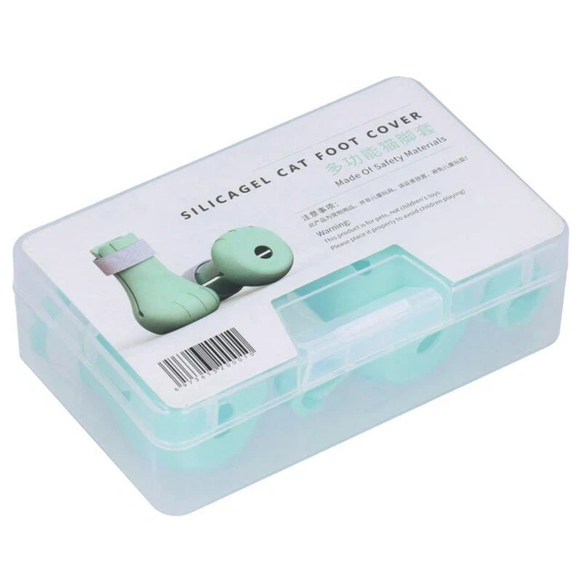 Cat Nail Covers Silicone Paw Protectors Anti-Scratch Shoes for Bathing