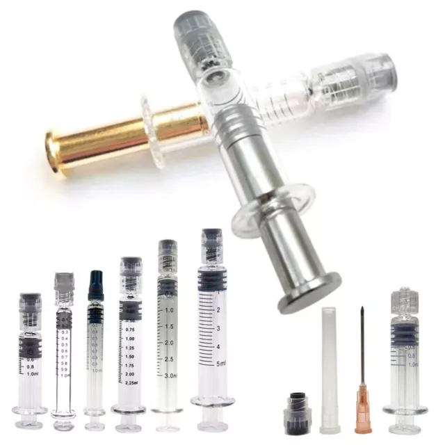 Dispensing Liquid Dispenser Glass Luer Lock Syringe For Refill Cosmetic Oil