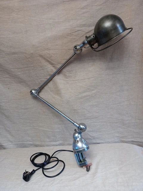 Ancienne lampe d'atelier industrielle JIELDE