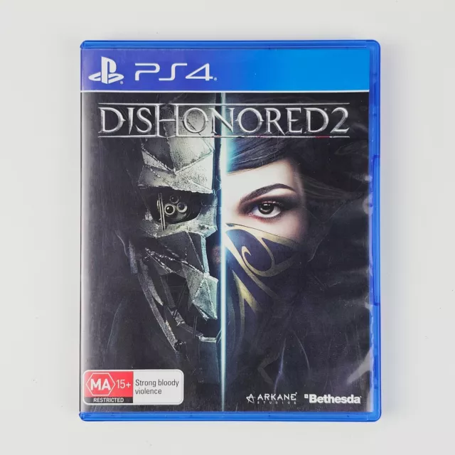 Dishonored 2 + Manual - Sony PlayStation 4 PS4 VGC | Free AUS Postage