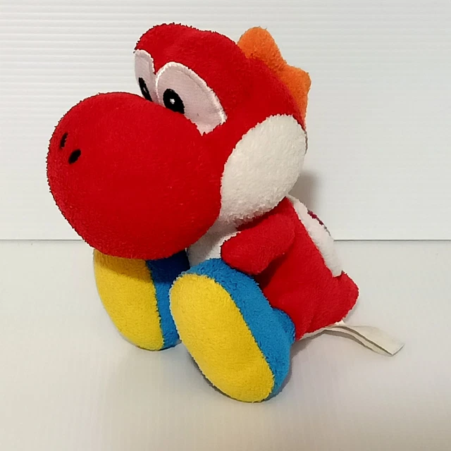 NINTENDO YOSHI’S ISLAND DS Red Yoshi Sanei Super Mario Plush Doll Japan