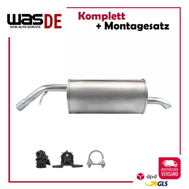 Endschalldampfer für Peugeot 207 Citroen C3 Picasso 1.4 1.6 16V Auspuff