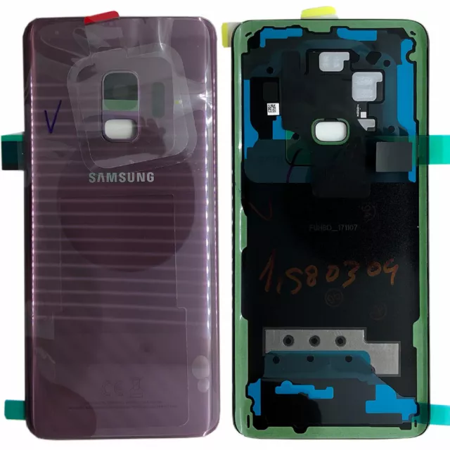 Samsung GH82-15865B Akkudeckel Deckel für Galaxy S9 G960F + Klebepad Lila Neu