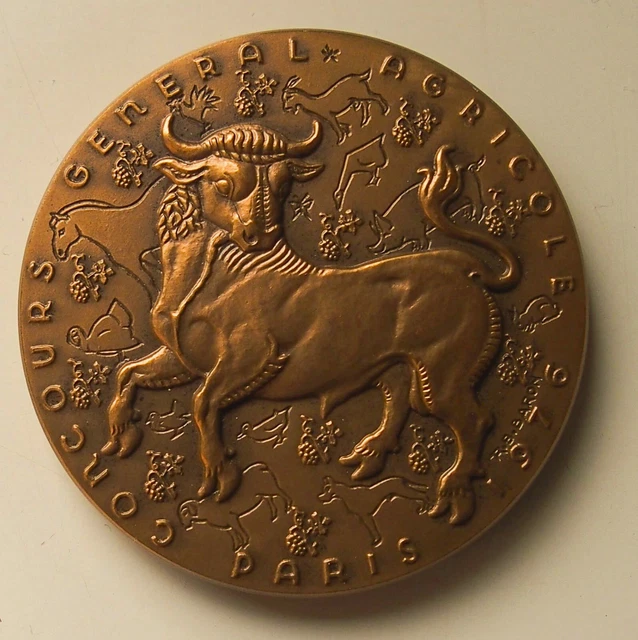 Médaille Bronze Concours Agricole Paris 1989 - Sculpteur BARON, Salon Agriculture