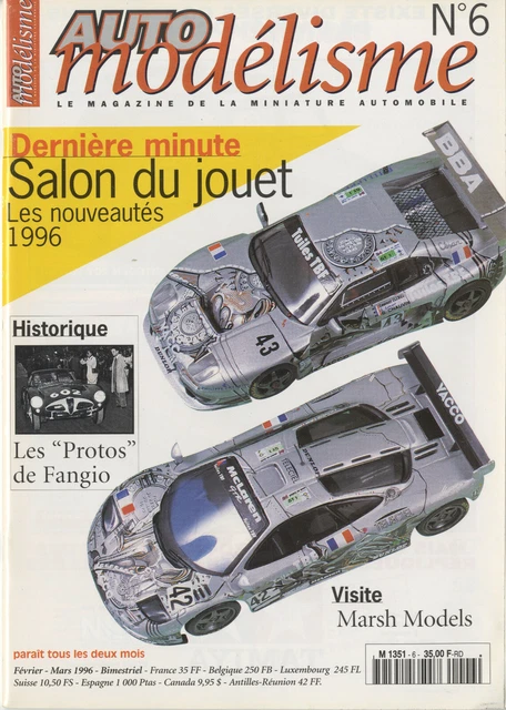 Revue De Modélisme Auto N°6 - Sujets : Protos Fangio, Marsh Models, Le Mans-Dakar, Porsche 935 K3