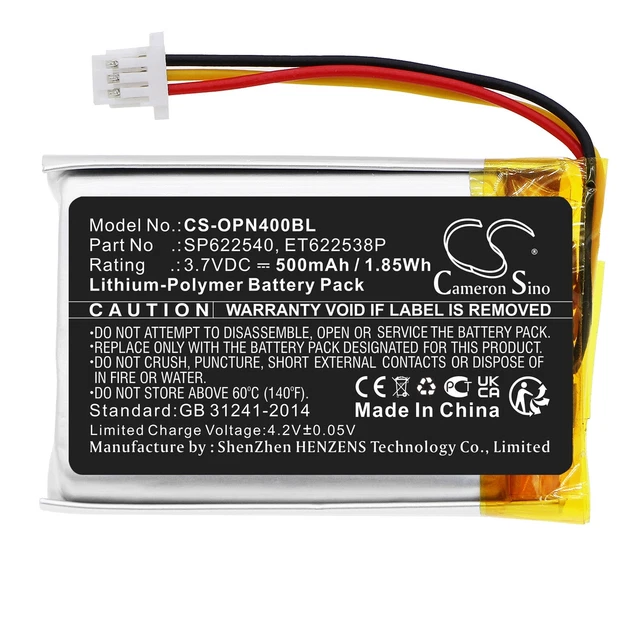 Vhbw Batterie Compatible Avec Opticon OPN-2001, OPN-2002, OPN-2003, OPN-2004, OPN-2005, OPN-2006 Scanner De Code-Barre POS (190mAh, 3,7V, Li-polymère) - Remplacement Pour OPN-2001