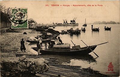 CPA indochine hongay docks, cote de la poste vietnam (957377)