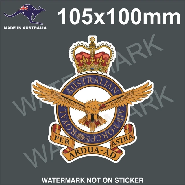 RAAF ROYAL AUSTRALIAN Air Force Badge Sticker Proudly Served $6.50 ...