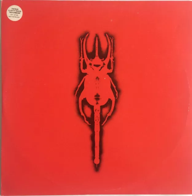 The Bug Ft. Cutty Ranks ‎– Gun Disease Vinyl 12" Rephlex UK 2003 Transparent Red