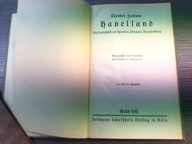 Havelland - Landschaft um Spandau, Potsdam, Brandenburg von Th. Fontane ca. 1920 2