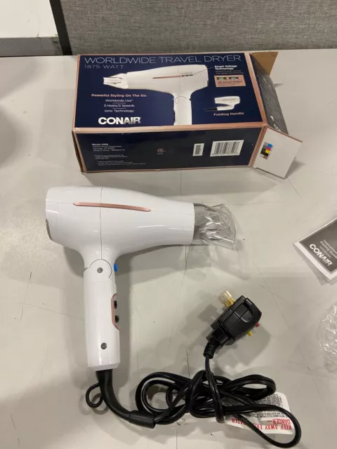 Conair Worldwide Travel Hair Dryer - White