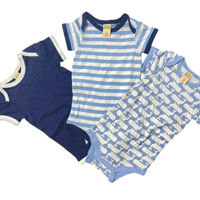 Harper Canyon 100% Cotton Bodysuit Bundle of 3 Baby Boy Infant Size 3 Months