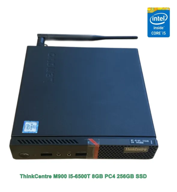 Mini-PC Lenovo ThinkCentre M900 i5-6500T 8GB PC4 256GB SSD mit Antenne #R8-D13