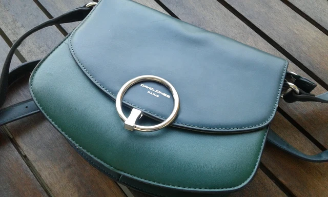 Sac Bandoulière Femme David Jones – Simili Cuir PU, Rabat Fermoir | Forme Cartable, Taille Moyenne | Pour Ville, Shopping, Travail