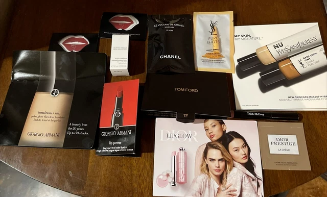 Giorgio Armani luminous Yves Saint Laurent bare Dior Lipglow Chanel mascara