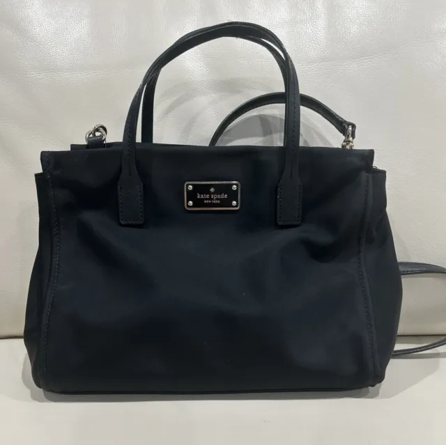 KATE SPADE Blake Avenue Loden Crossbody Handbag Black Nylon