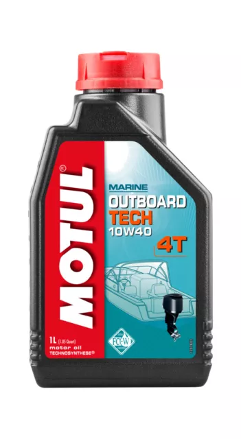 Lubricating oil for outboard motor OUTBOARD TECH 4T 10W40 1L