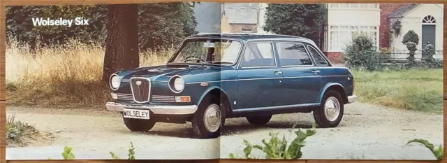 WOLSELEY SIX & 1300 Car Sales Brochure 1973 #2956 2