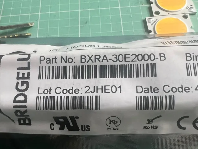 BRIDGELUX Optoelectronics Led Array BXRA-30E2000-B (4 PCs)33.9 Vdc 3