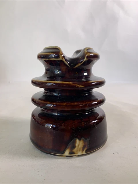 Porcelain Insulator LOCKE HI-TOP  USA Nice Collectible Insulator History Aged
