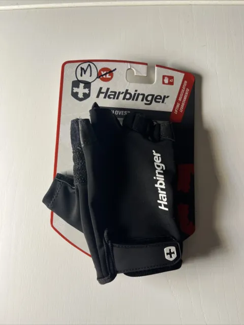 Harbinger Unisex Pro Weight Lifting Gloves - Black Medium