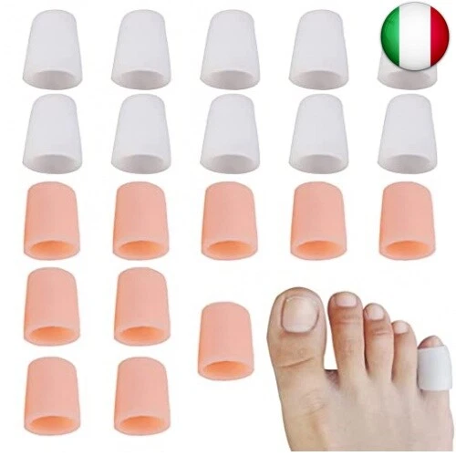 20 PCS Protezione Dita Piedi, Protettori Punta Gel, Protezione Piedi in