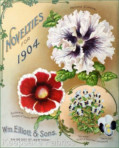 Petunia Superb Seed Packet Quilt Block Multi Szs FrEE ShiPPinG WoRld WiDE (S202