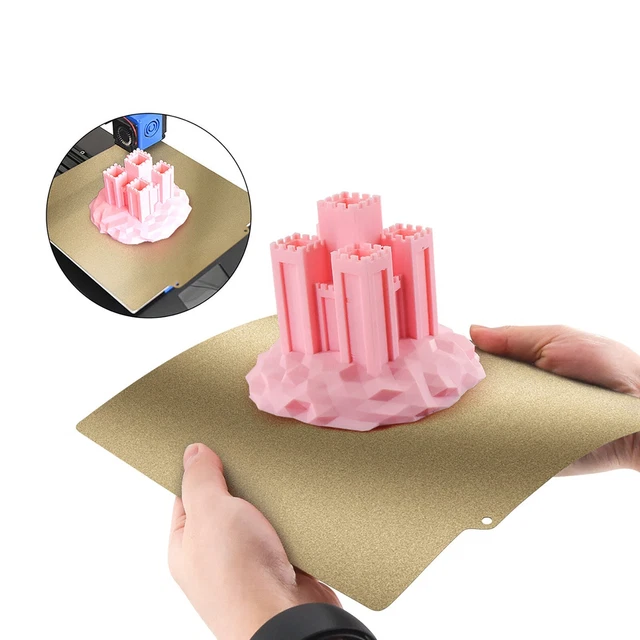 Letto in acciaio PEI a base magnetica per superficie di pressione liscia e strutturata