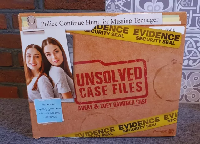 Unsolved Case Files - Avery & Zoey Gardner - Cold Case Murder Mystery Game