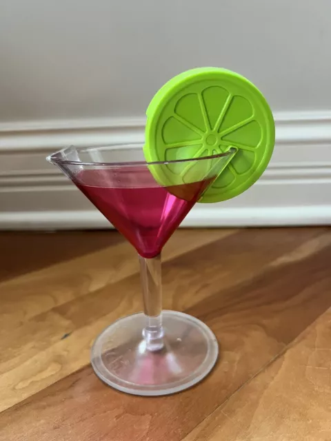 Scotch Tape Dispenser Pink Martini/Cosmopolitan Cocktail with Lime