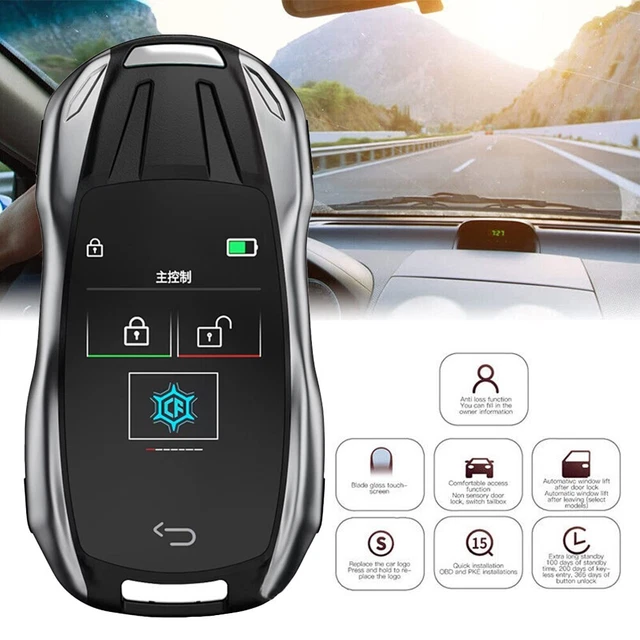 Chiave auto lunga standby con touch screen LCD HD e batteria ricarica rapida